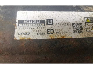 Блок управления двигателя 98002896, MB2758004754   Opel Meriva A