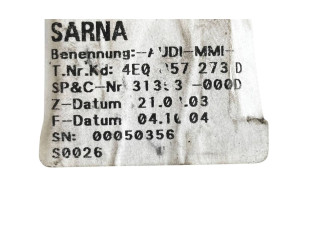 Дисплей    4E0857273D, 31353000   Audi A8 S8 D3 4E