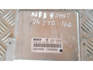 Блок управления двигателя 0281001787, 46783995 Alfa Romeo 166