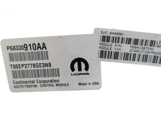 Řídící jednotka 68330910AA, 68413I72AD Chrysler Pacifica 2019