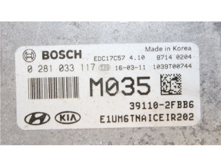 Блок управления впрыском 391102FBB6, 0281033117 KIA Sorento