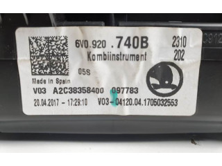 Панель приборов 6V0920740B Skoda Fabia Mk3 (NJ)