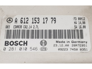 Řídící jednotka A6121531779, 0281010546 Mercedes-Benz ML W163 2001