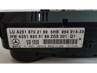 Блок управления климат-контролем A2518205189, 5HB96491430   Mercedes-Benz GL X164