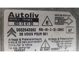 Блок подушек безопасности 603726100, 9662643980   Citroen C4 I