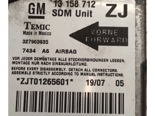 Блок подушек безопасности 327963935 Opel Meriva A