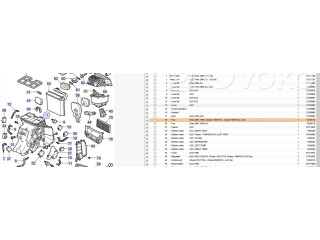 Вентилятор печки 13250116 Saab 9-3 Ver1
