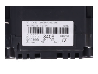 Спидометр (приборный щиток) 5L0920840S Skoda Yeti (5L)