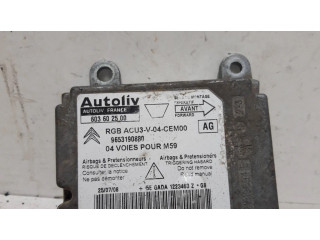 Блок подушек безопасности 9653190880, 603602500 Citroen Berlingo