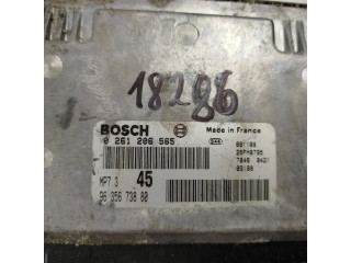 Блок управления двигателя 9635673880, 0261206565 Peugeot 306