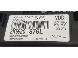Přístrojová deska  Volkswagen Caddy 2020 2K5920876L, 2K5920876L  