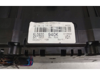 Панель приборов 5L0920940K Skoda Yeti (5L)
