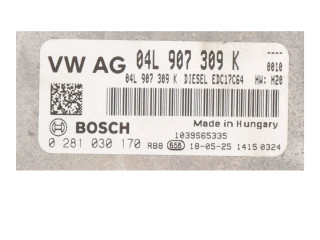 Блок управления двигателя 04L907309K Volkswagen Caddy