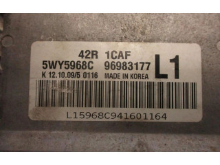 Блок управления двигателем Блок управления 5WY5968C Chevrolet Astra