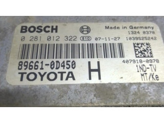 Řídící jednotka 896610D450, 0281012322 Toyota Yaris 2008