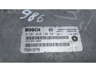 Блок управления двигателем Блок управления 0281010140, P56041587AB Chrysler Voyager