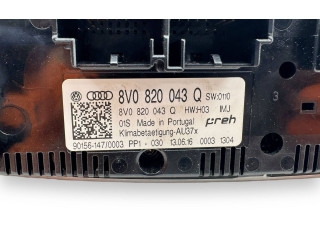 Блок управления климат-контролем 8V0820043Q   Audi A3 S3 8V