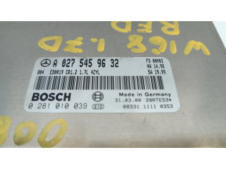 Řídící jednotka A0275459632, 0281010039 Mercedes-Benz A W168 2001