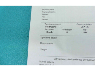 Форсунка 0414720215, IMPRK1242434 Skoda Fabia Mk1 (6Y)