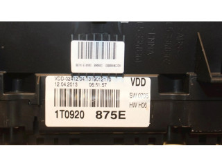 Панель приборов 1T0920875E, 1T0920875E Volkswagen Touran II