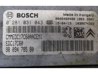 Řídící jednotka 9809478580, 9806460480 Peugeot 508 2014