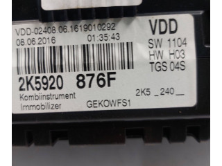 Přístrojová deska Volkswagen Caddy 2018 2K5920876F, A6119010292