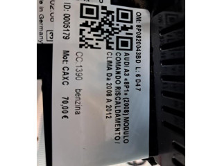 Блок управления климат-контролем 8P0820043BD, 8P0820043BD Audi A3 S3 8P