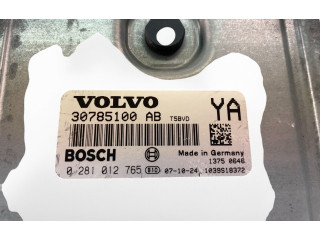 Блок управления двигателем Блок управления 30785100AB, 0281012765   Volvo V70