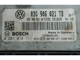 Блок управления двигателя 03G906021TB, 0281014711 Skoda Octavia Mk2 (1Z)