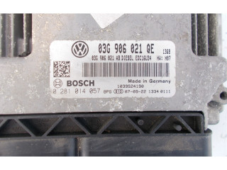 Блок управления двигателя 03G906021QE, 0281014057 Volkswagen Golf Plus