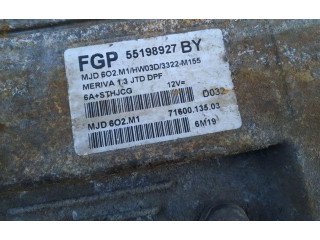 Блок управления двигателем Блок управления 55198927BY   Opel Meriva A