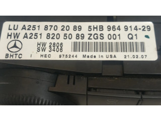 Блок управления климат-контролем A2518702089, 2518702089   Mercedes-Benz ML W164