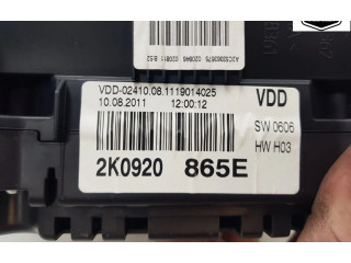 Přístrojová deska Volkswagen Caddy 2012 2K0920865E, 2K0920865E