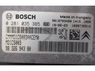 Комплект блоков управления 0281035365, 9832694380 Citroen C3 Aircross