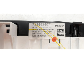 Блок управления климат-контролем 735643607 Fiat Tipo