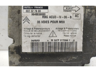 Блок управления надувных подушек 9648938880, 602327600 Citroen Berlingo