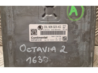 Блок управления двигателя 03L906023AG, 5WP42814AA Skoda Octavia Mk2 (1Z)