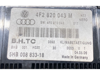 Блок управления климат-контролем 4F2820043M, 4F0910043   Audi A6 S6 C6 4F