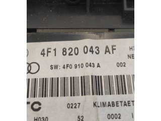 Блок управления климат-контролем 4F1820043AF, 4F0910043A Audi A6 S6 C6 4F