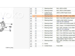 Руль Saab 9-3 Ver2 2003-2007 года 12757872, 12783361