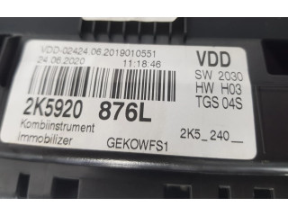 Přístrojová deska Volkswagen Caddy 2020 2K5920876L, 2K5920876L
