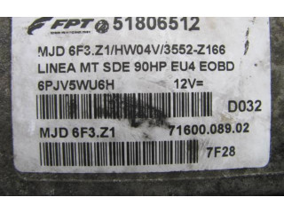 Блок управления двигателем Блок управления 51806512, MJD6F3Z1   Fiat Linea