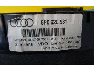 Панель приборов 8P0920931 Audi A3 S3 8P