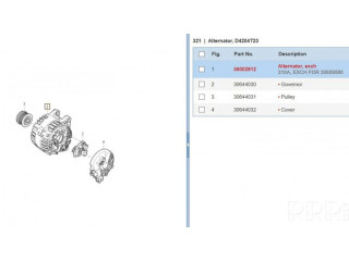 Генератор 11404121, 31419101   Volvo XC90 2.0     