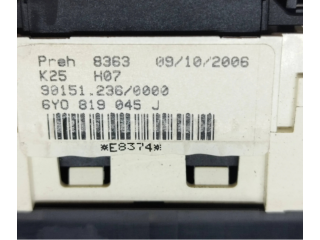 Блок управления климат-контролем 6Y0819045J Skoda Fabia Mk1 (6Y)