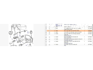 Включатель скорости стеклоочистителей 12786385 Saab 9-3 Ver2