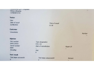 Vstřikovač 8515060, 20896 BMW 1 E82 E88 pro naftový motor 1.8