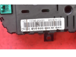 Панель приборов 6Y0920860M, 6Y0920860M   Skoda Fabia Mk1 (6Y)       