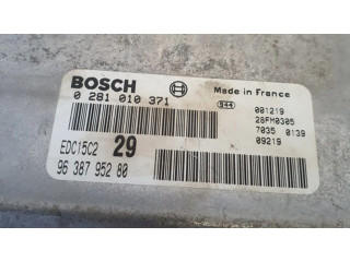 Блок управления двигателя 0281010371, 9638795280   Citroen C5