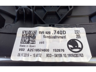 Панель приборов 6V0920740D, 6V0920740D Skoda Fabia Mk2 (5J)
